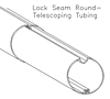 Tele-round-lock-seam